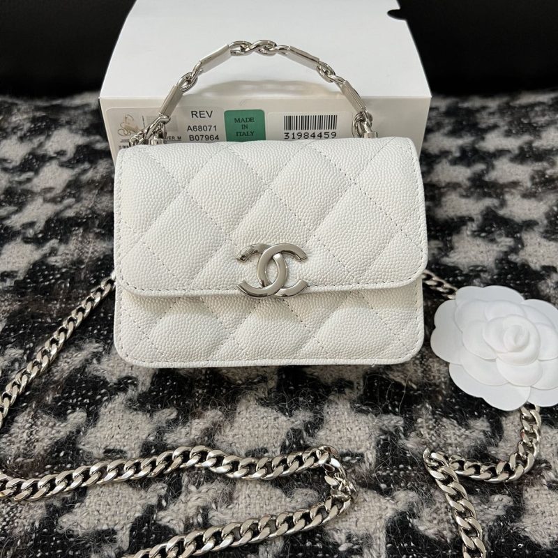 Ch*el top handle bags